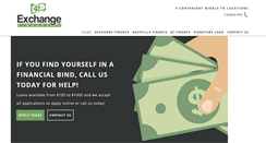 Desktop Screenshot of exchangefinancetn.com